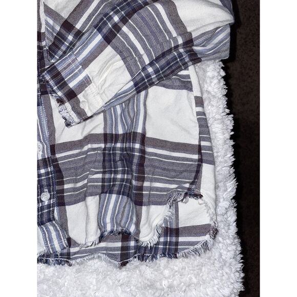 Bella Dahl girl sz. 14 plaid collar button down. Cute, soft - Picture 8 of 9